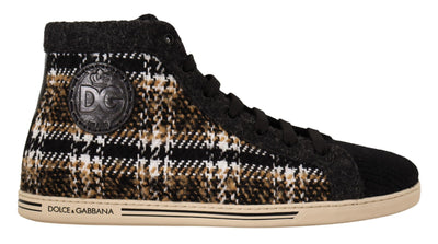 Dolce & Gabbana Beige High Top Fashion Sneakers - Masuh best bargains 