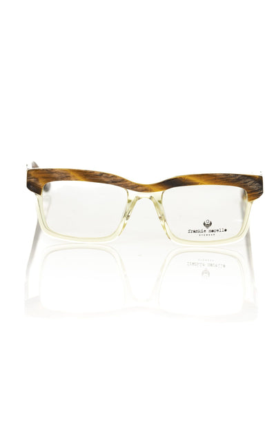 Frankie Morello Brown Acetate Unisex Frame - Masuh best bargains 