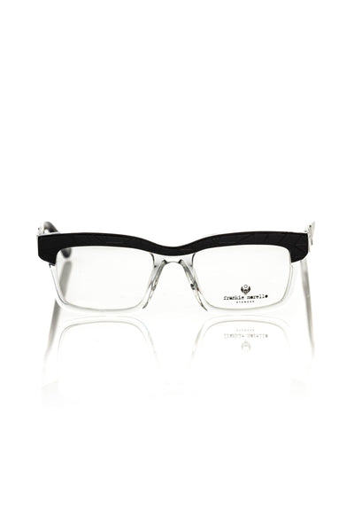 Frankie Morello Black Acetate Unisex Frame - Masuh best bargains 