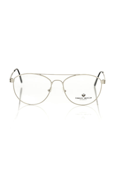 Frankie Morello Silver Metallic Unisex Frame - Masuh best bargains 