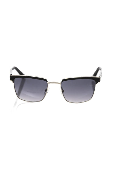Frankie Morello Black Metallic Fiber Men Sunglass - Masuh best bargains 