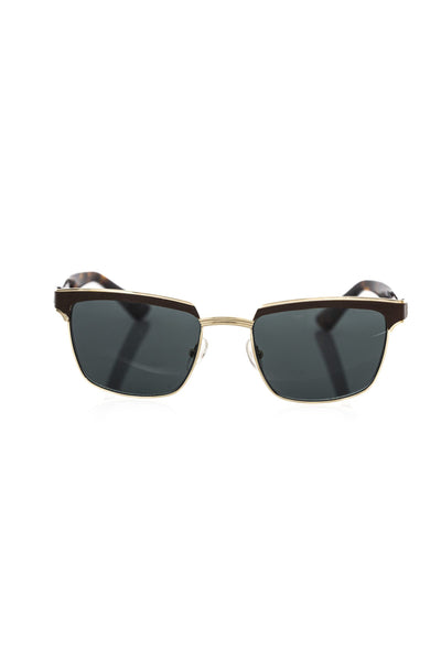 Frankie Morello Brown Metallic Men's Sunglass - Masuh best bargains 