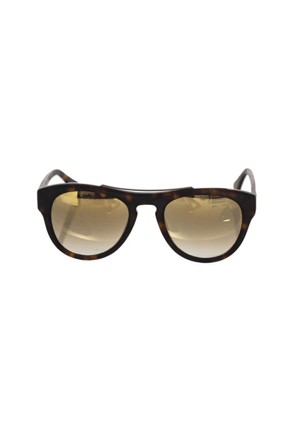 Frankie Morello Brown Acetate Men Sunglass - Masuh best bargains 