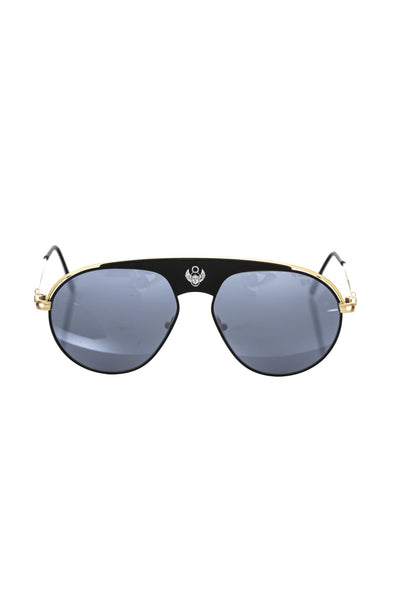 Frankie Morello Black Metallic Men's Sunglass - Masuh best bargains 