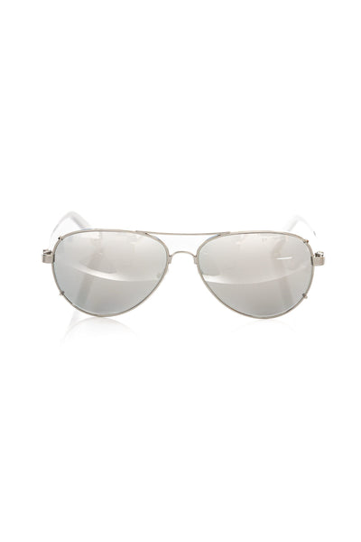 Frankie Morello Silver Metallic Men Sunglass - Masuh best bargains 
