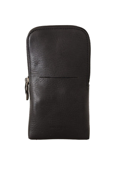 Dolce & Gabbana Elegant Black Leather Double-Strap Multi Kit - Masuh best bargains 