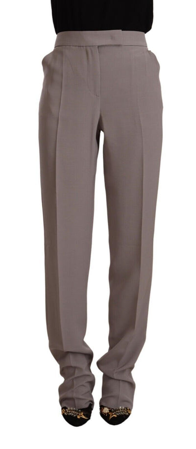 Armani Elegant High Waist Silk Blend Trousers - Masuh best bargains 