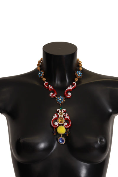 Dolce & Gabbana Multicolor Crystal Statement Necklace - Masuh best bargains 