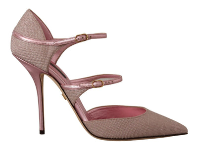 Dolce & Gabbana Pink Glitter High Heel Sandals - Masuh best bargains 
