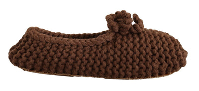 Dolce & Gabbana Elegant Wool Knit Ballerina Flats - Masuh best bargains 