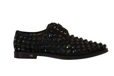 Dolce & Gabbana Elegant Gros Grain Lace-Up Jeweled Flats - Masuh best bargains 