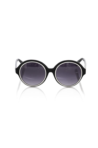 Frankie Morello Black Acetate Women Sunglass - Masuh best bargains 