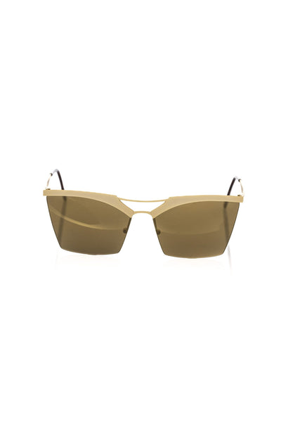 Frankie Morello Gold Metallic Women Sunglass - Masuh best bargains 