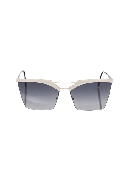 Frankie Morello Silver Metallic Women Sunglass - Masuh best bargains 