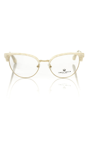 Frankie Morello White Metallic Women's Frame - Masuh best bargains 