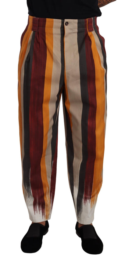 Dolce & Gabbana Elegant Striped Skinny Trousers - Masuh best bargains 