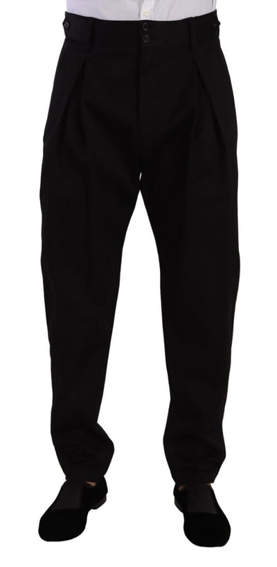 Dolce & Gabbana Elegant Slim-Fit Cotton Trousers - Masuh best bargains 