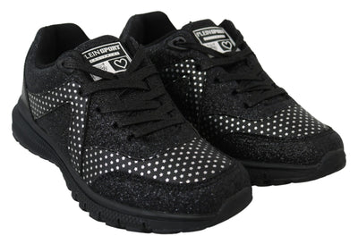 Plein Sport Elegant Black Runner Jasmines Sport Shoes - Masuh best bargains 