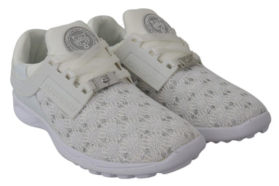 Plein Sport Sleek White Runner Beth Sport Sneakers - Masuh best bargains 