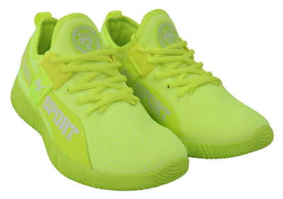Plein Sport Electrify Your Step with Yellow Carter Sport Sneakers - Masuh best bargains 