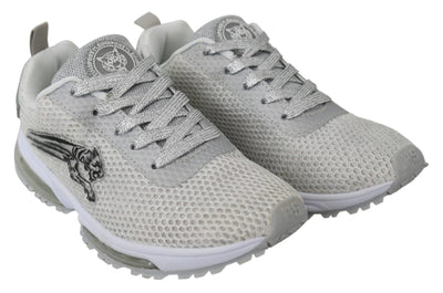 Plein Sport Glamorous Silver Gretel Sport Sneakers - Masuh best bargains 