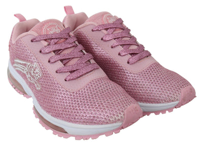 Plein Sport Chic Powder Pink High-Craft Sneakers - Masuh best bargains 