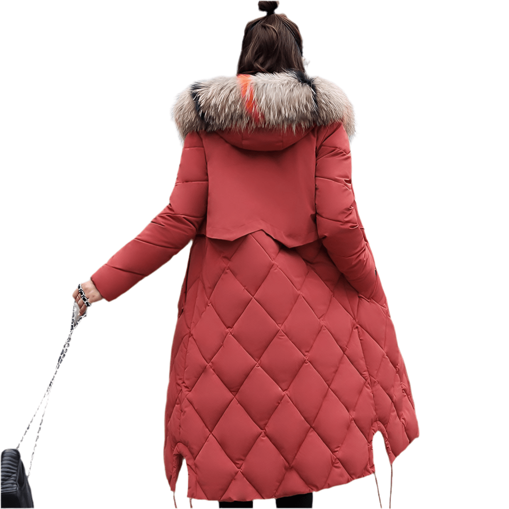 Women's Winter Warm Down Coat  Hooded Parka Puffer Jacket Long Overcoat - Masuh best bargains 