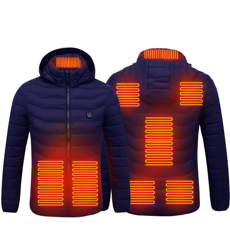 New Heated Jacket Coat USB Electric Jacket Cotton Heater Thermal Clothing - Masuh best bargains 