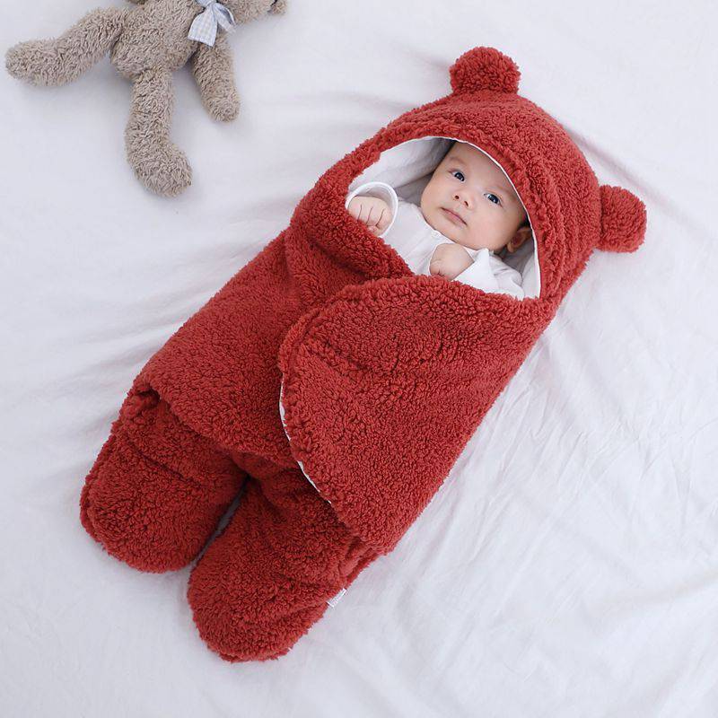 Baby Sleeping Bag Envelope for Newborn Baby Winter Swaddle Blanket - Masuh best bargains 