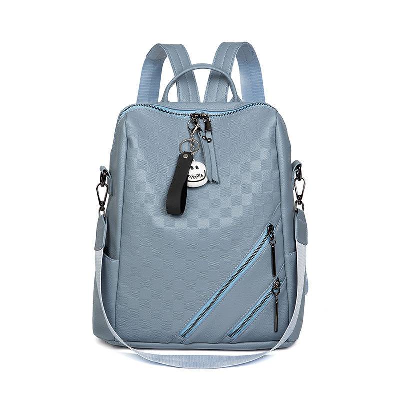 Fashion Checkerboard Backpack Casual Shoulder Bag All-match Shopping Travel Bags For Women - Masuh best bargains 