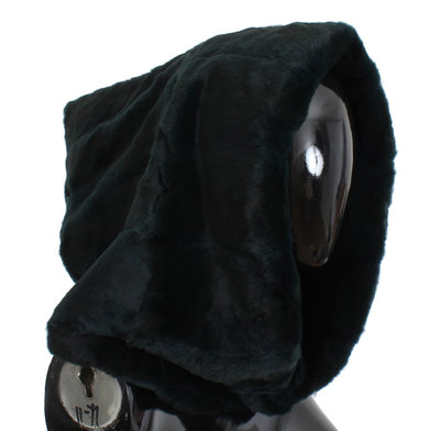 Dolce & Gabbana Exclusive Green Weasel Fur Hooded Scarf - Masuh best bargains 