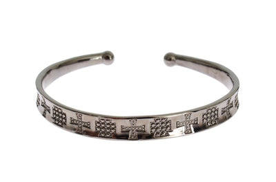 Nialaya Elegant Rhodium Silver Bangle - Masuh best bargains 