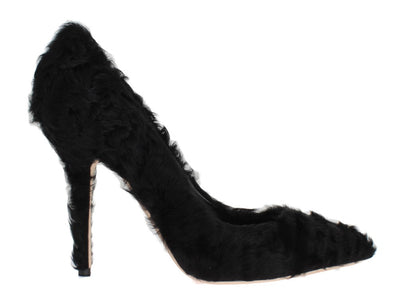 Dolce & Gabbana Elegant Pumps in Luxe Xiangao Fur Leather - Masuh best bargains 