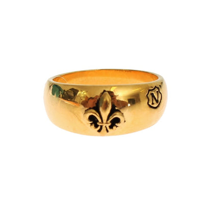 Nialaya Exclusive Gold-Plated Men's Ring - Masuh best bargains 