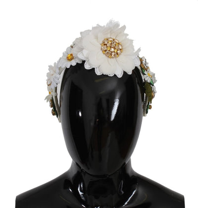 Dolce & Gabbana Sunflower Crystal Luxury Headband - Masuh best bargains 