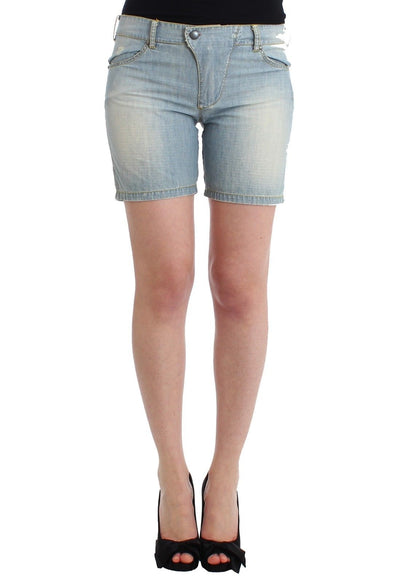 Chic Blue Denim Shorts - Ermanno Scervino - Masuh best bargains 