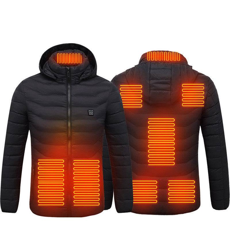 New Heated Jacket Coat USB Electric Jacket Cotton Heater Thermal Clothing - Masuh best bargains 