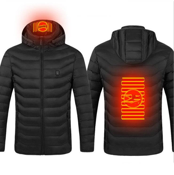 New Heated Jacket Coat USB Electric Jacket Cotton Heater Thermal Clothing - Masuh best bargains 