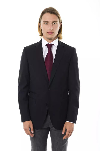 Uominitaliani Black Wool Men's Blazer - Masuh best bargains 
