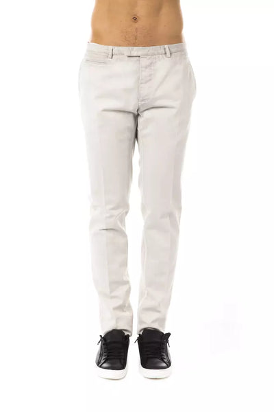 Uominitaliani Gray Cotton Men's Casual Pant - Masuh best bargains 