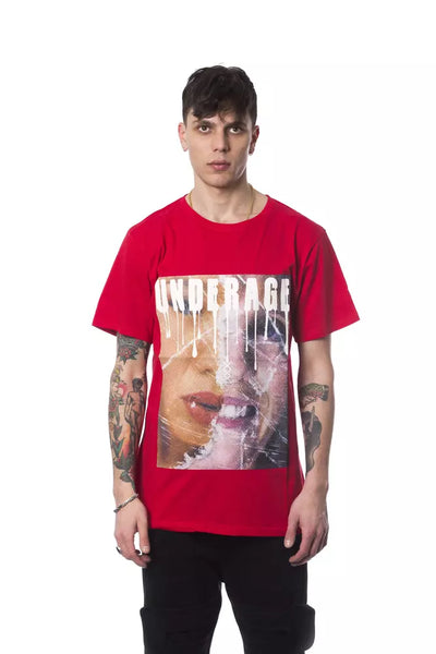 Nicolo Tonetto Red Cotton Men T-Shirt - Masuh best bargains 