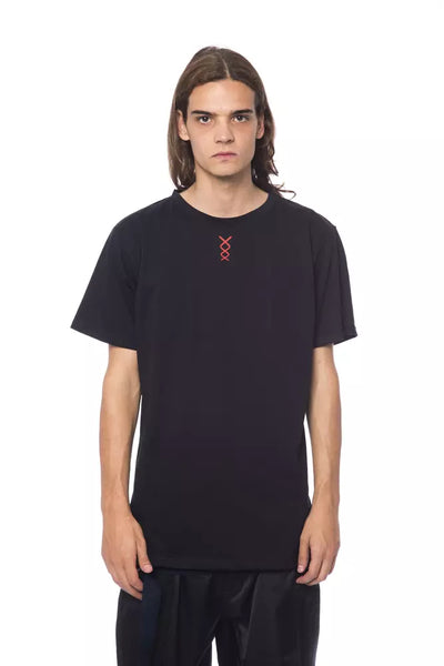 Nicolo Tonetto Black Cotton Men T-Shirt - Masuh best bargains 