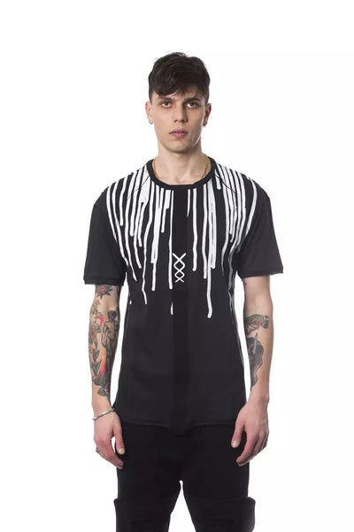 Nicolo Tonetto Black Cotton Men T-Shirt - Masuh best bargains 