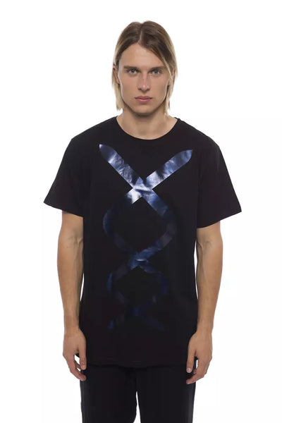 Nicolo Tonetto Black Cotton Men T-Shirt - Masuh best bargains 