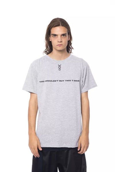 Nicolo Tonetto Gray Cotton Men's T-Shirt - Masuh best bargains 