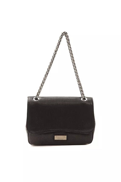 Pompei Donatella Black Leather Women Crossbody Bag - Masuh best bargains 