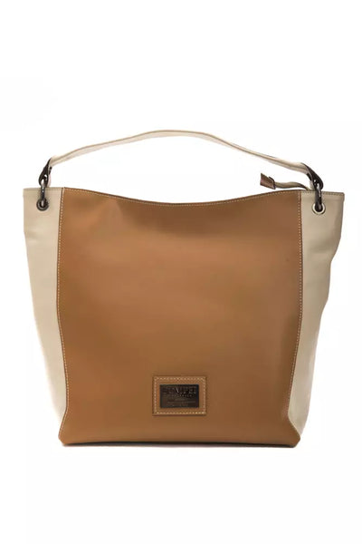 Pompei Donatella Brown Leather Women Shoulder Bag - Masuh best bargains 