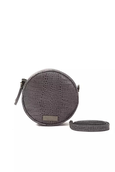 Pompei Donatella Gray Leather Women Crossbody Bag - Masuh best bargains 