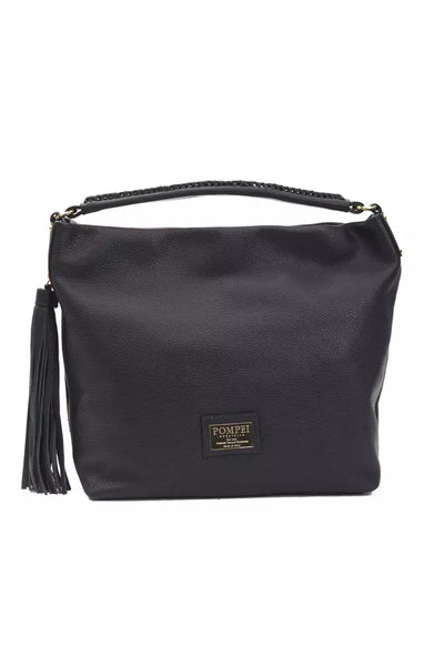 Pompei Donatella Gray Leather Women Shoulder Bag - Masuh best bargains 