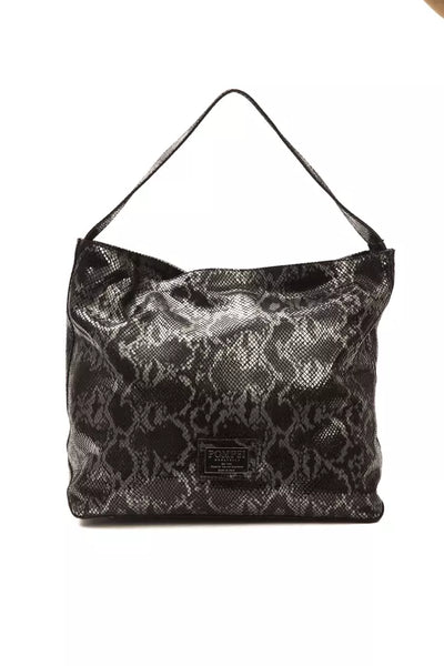 Pompei Donatella Gray Leather Women Shoulder Bag - Masuh best bargains 